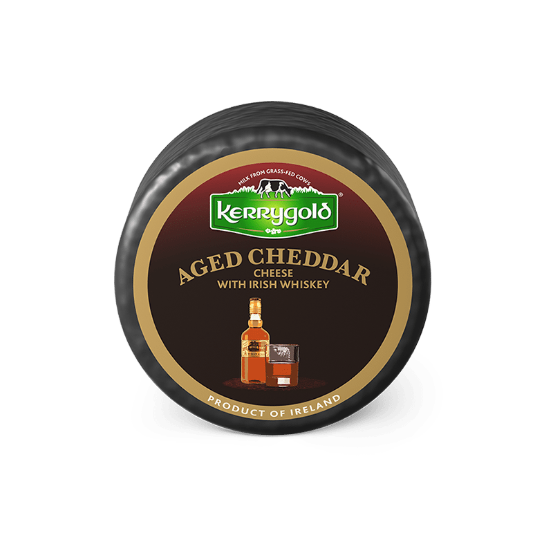 Aged Cheddar With Irish Whiskey Cheese | Kerrygold | A Unique Infusion